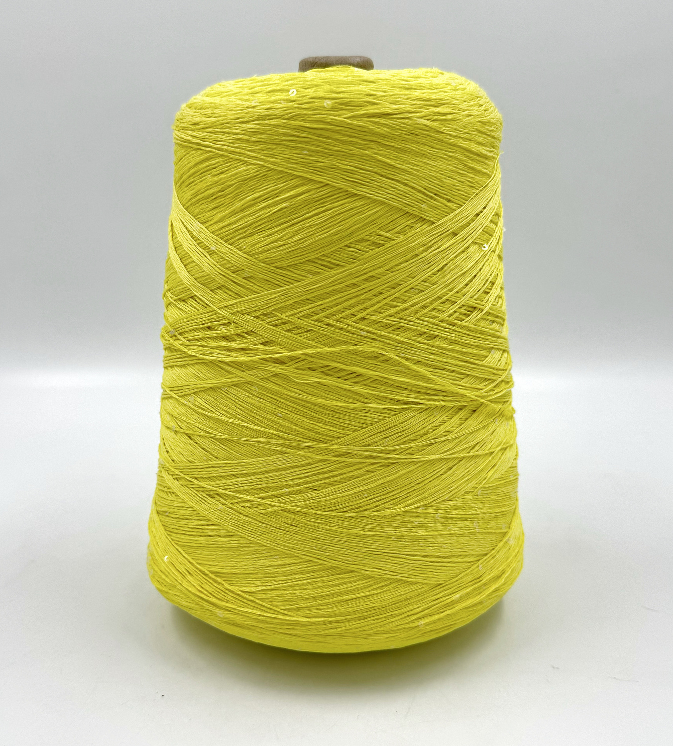Пряжа Cotton Paillettes, D&C Yarns, хлопок, цвет желтый